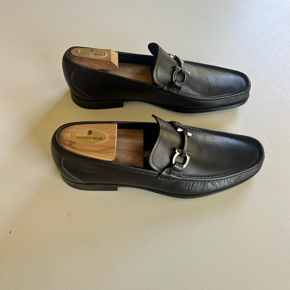 Salvatore Ferragamo Dark Brown Leather Loafers main image 6